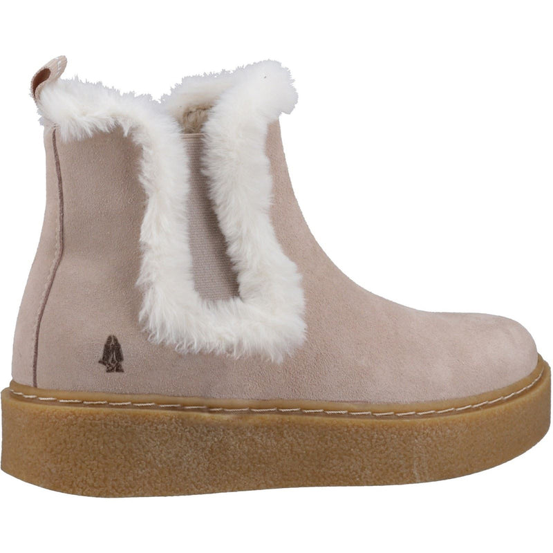 Hush Puppies Bella Suede Women's Nude Flat Chelsea Boots