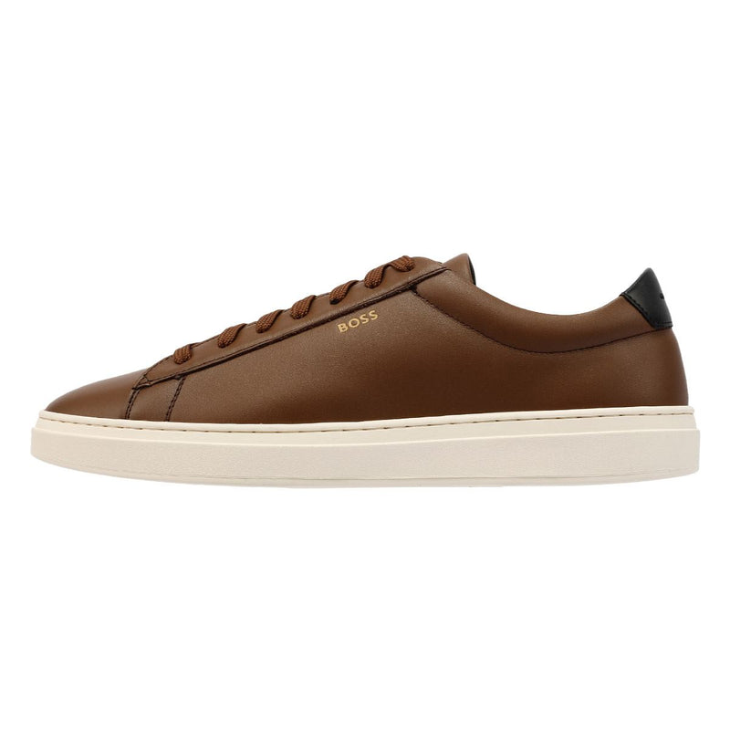 Boss Kieran Tennis Leather Men's Brown Sneakers