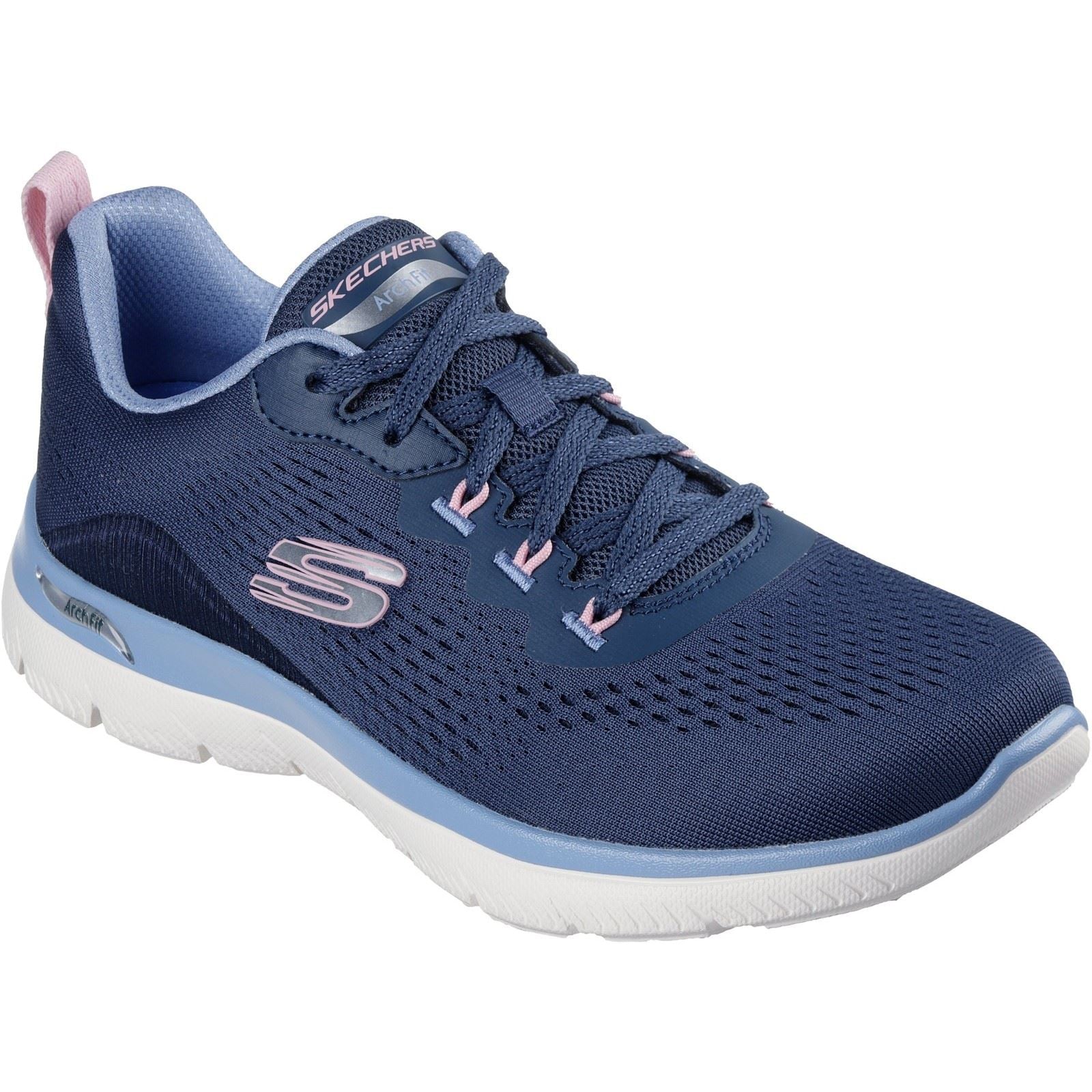 Skechers Arch Fit Summits Polyester Women's Navy/Light Blue Sneakers