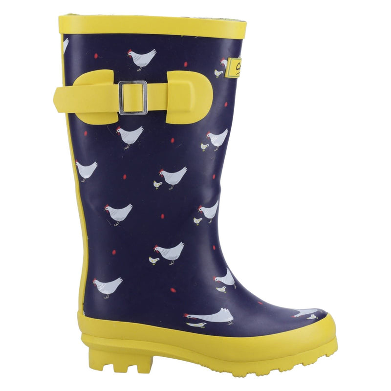 Cotswold Farmyard Junior Rubber Chick Wellington Boots