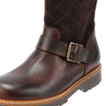 Barbour Willow Tall Suede/Leather Women's Dark Brown Boots