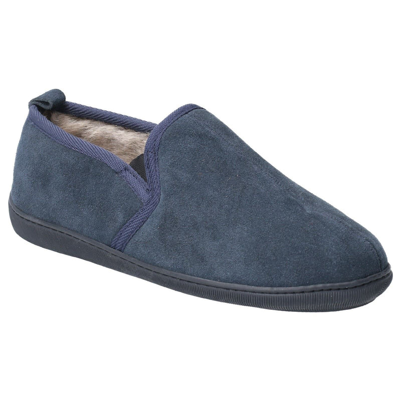 Hush Puppies Arnold Suede Men's Navy Slippers