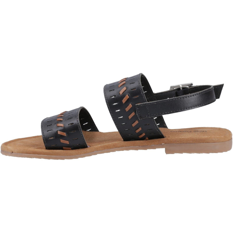 Hush Puppies Hadley Leather Women's Black Sandals
