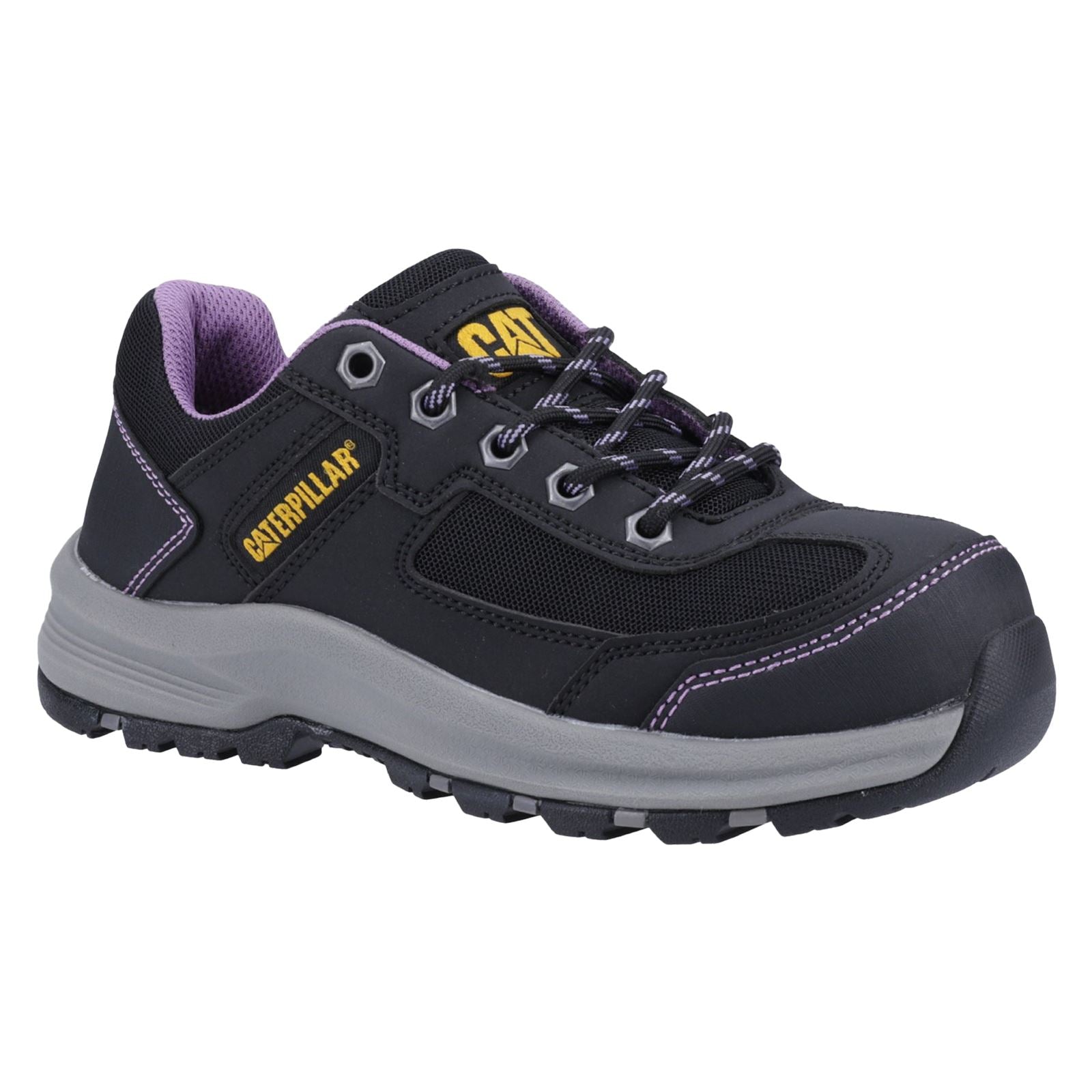 Caterpillar Elmore PVC Black/Lilac Safety Sneakers