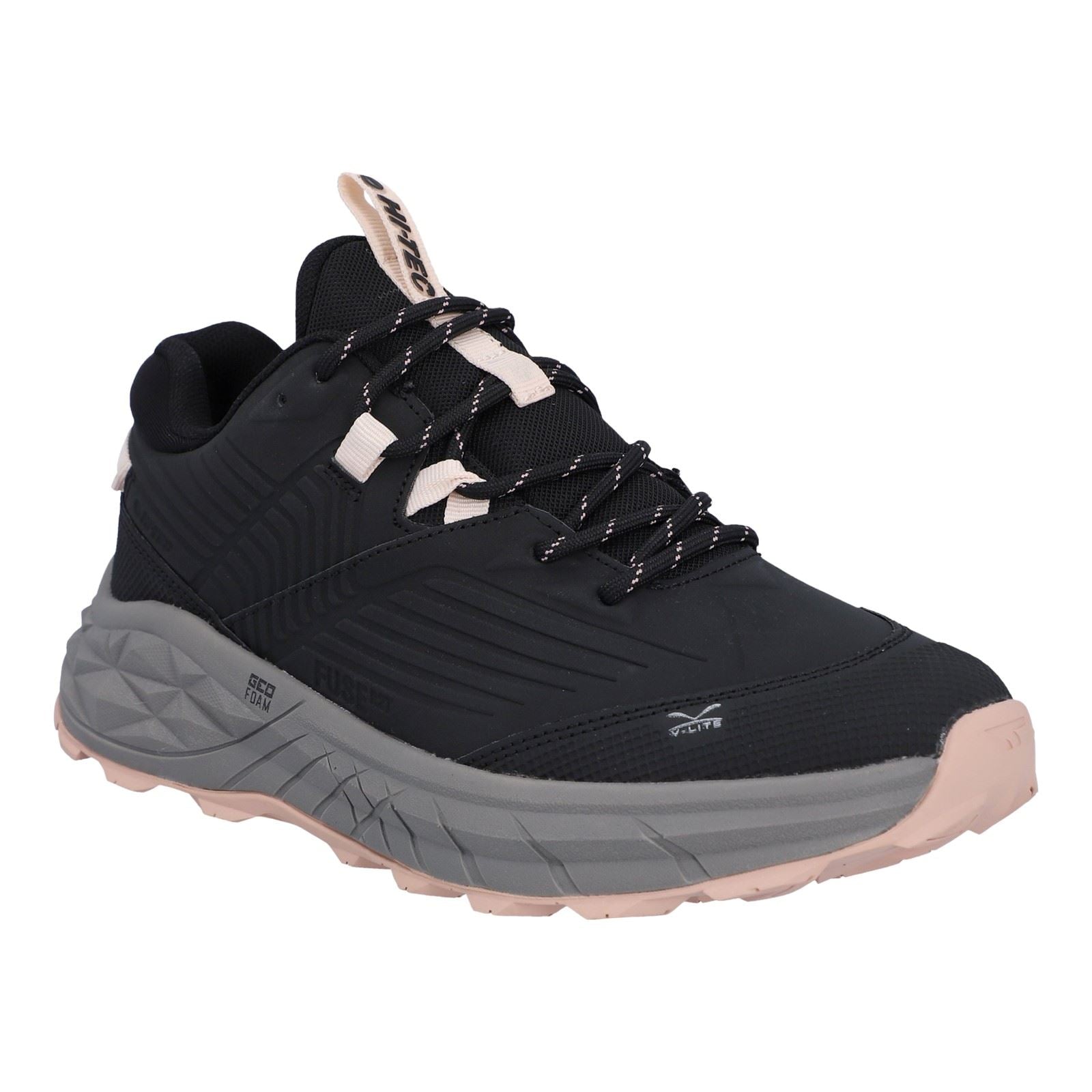 Hi-Tec Fuse Trek Synthetic Women's Black/Steeple Grey/Cameo Rose Sneakers