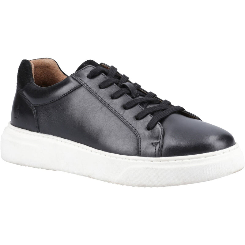 Hush Puppies Whelan Leather Men's Black Trainers