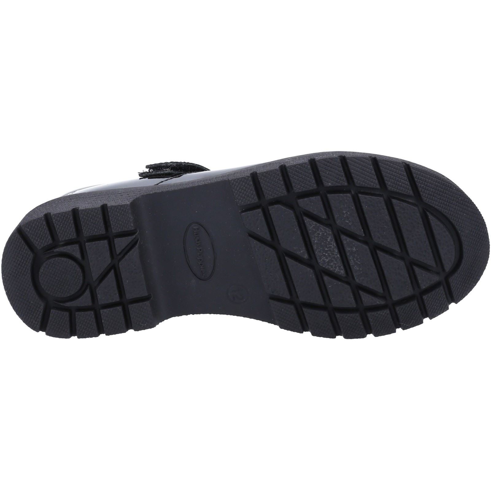 Hush Puppies Tally Youth Girls Black Patent Leather Shoes