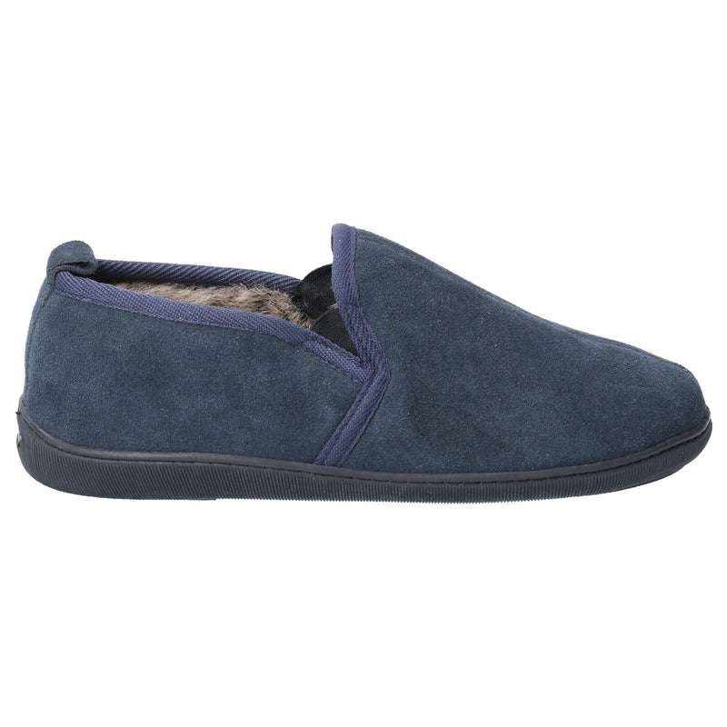 Hush Puppies Arnold Suede Men's Navy Slippers