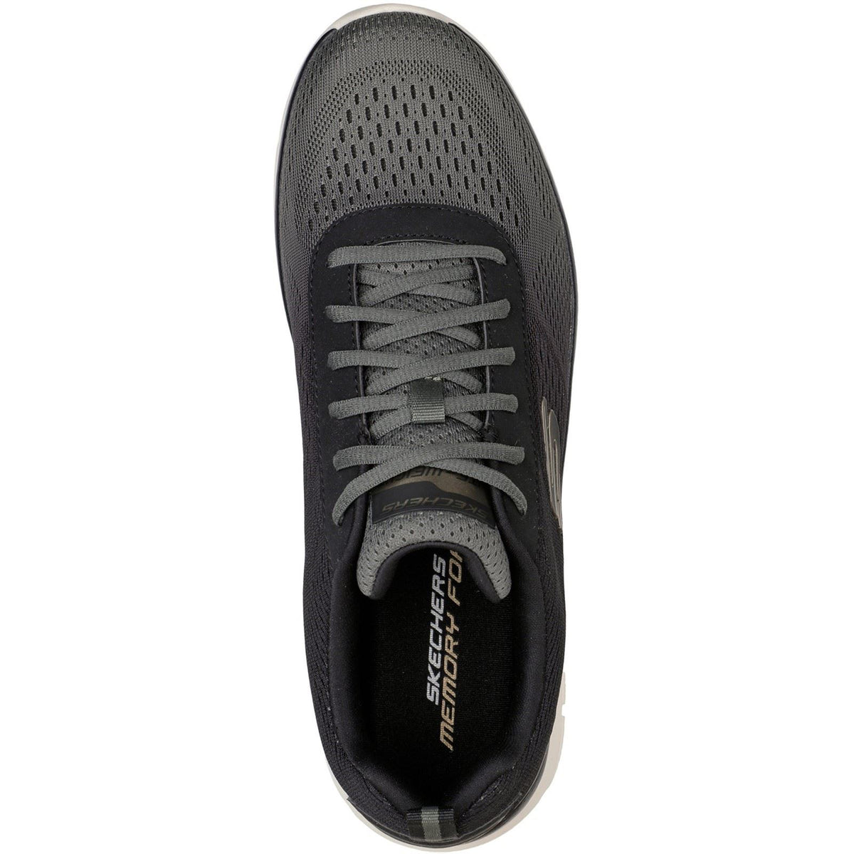 Skechers Track - Ripkent Textile Men's Olive/Black Sneakers