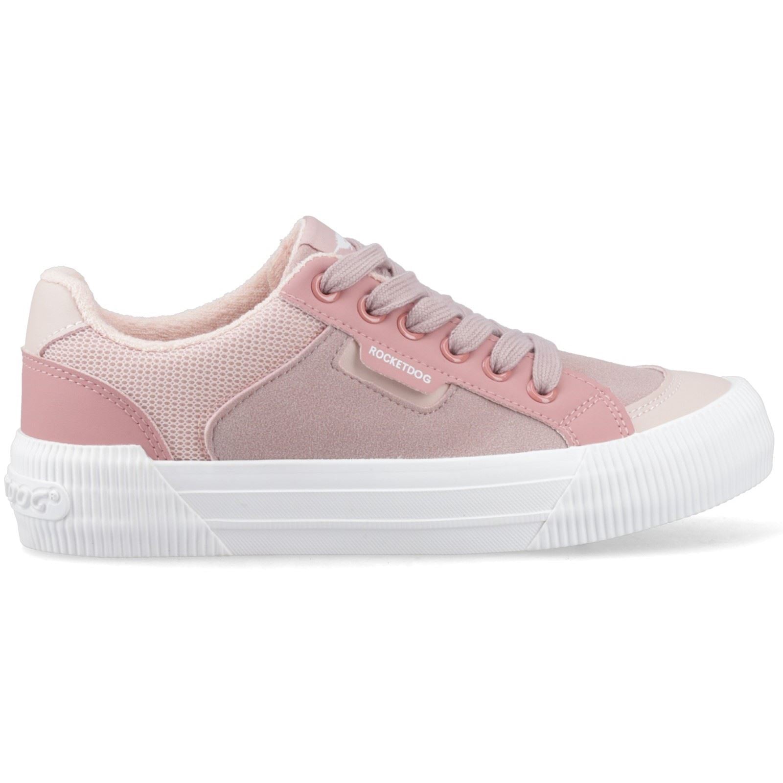 Rocket Dog Cheery Blocked Fabric Textile Women's Mauve/Pink Shoes