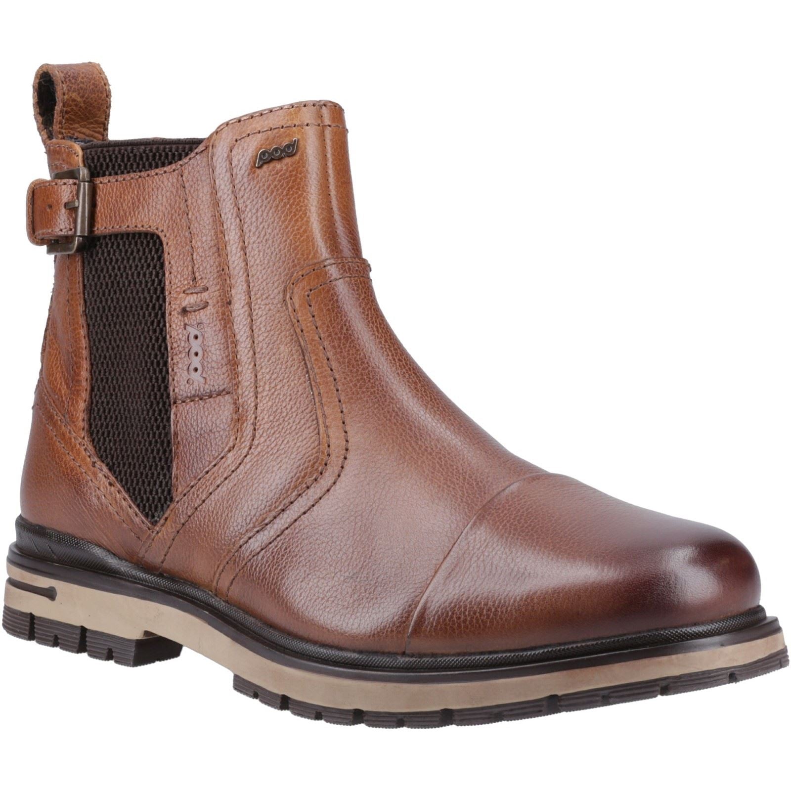 Pod Apollo Leather/Textile Men's Brown Boots