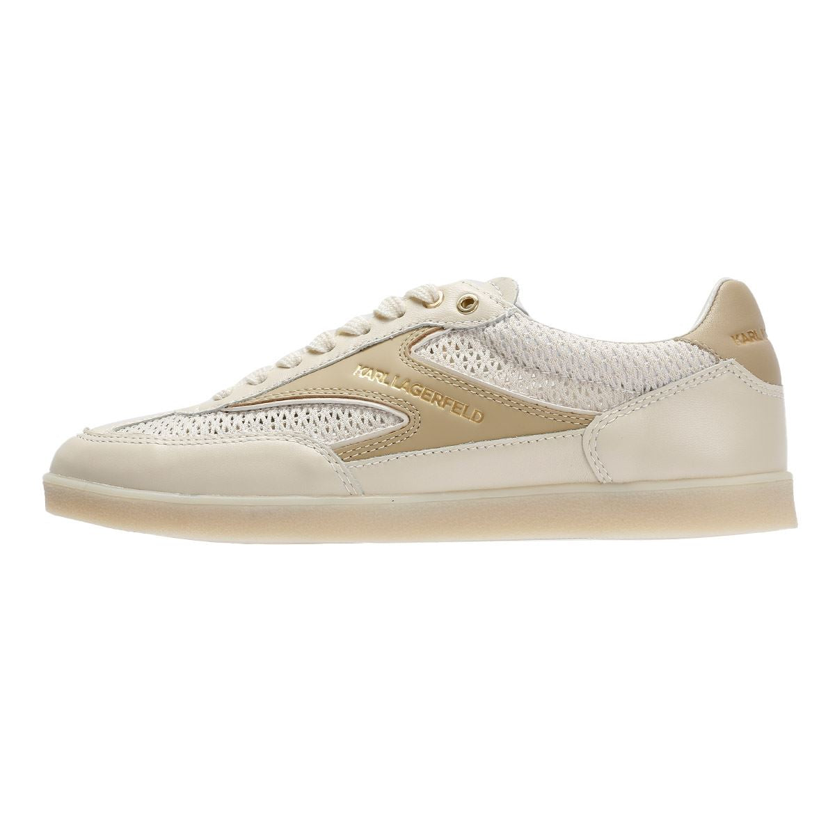 Karl Lagerfeld Kandidate Mesh Mix Women's Cream Sneakers