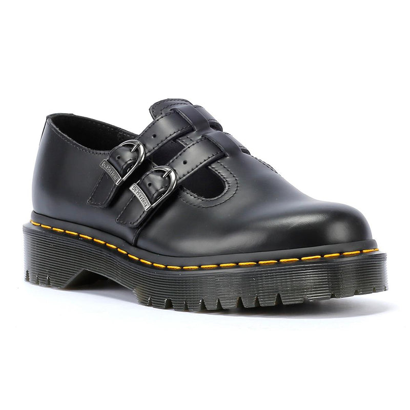 Dr. Marten Bex Smooth Leather Platform Mary Jane Women's Black Shoes ...