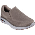 Skechers Arch Fit Crosser Locke Synthetic Men's Taupe Sneakers
