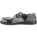 HEYDUDE Wally Funk Overdye Cotton Men's Black/Granite Grey Moccasins Shoes