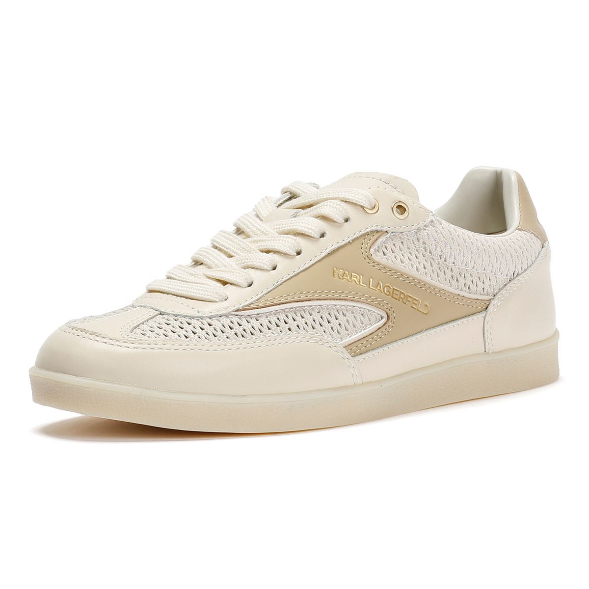 Karl Lagerfeld Kandidate Mesh Mix Women's Cream Sneakers