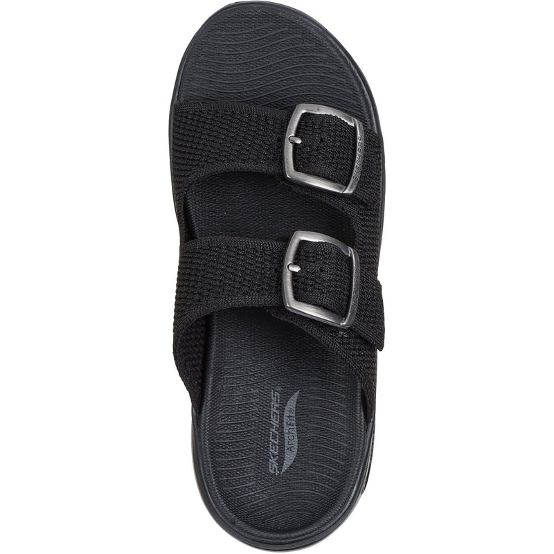 Skechers Go Walk Arch Fit 2.0 Destined Textile Women's Black Sandals