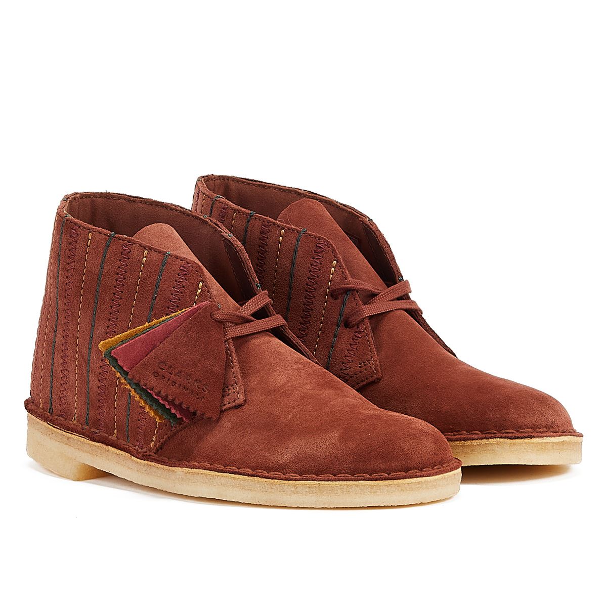 Clarks Originals Desert Boot Suede Rust Men's Brown Boots
