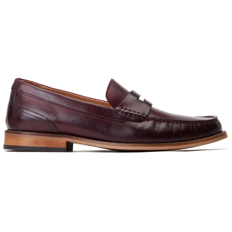 Base London Garfield Leather Men's Bordo Loafers