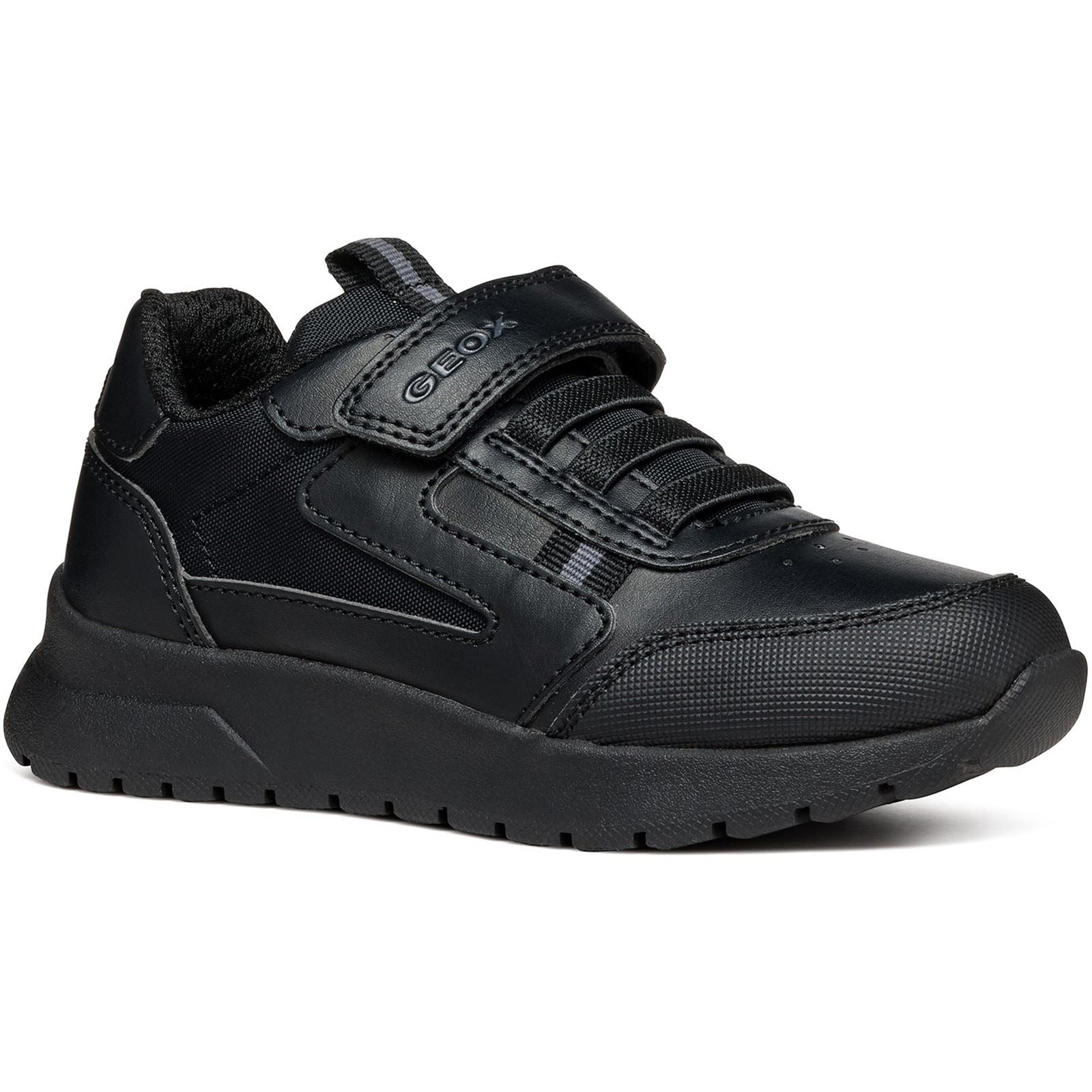 Geox J Briezee B. A Boy's Black Trainers