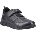 Hush Puppies Alfie Bungee Snr Leather Boys's Black Shoes