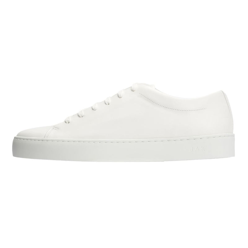 JAK Royal Leather Men's White Sneakers