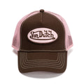 Von Dutch Staple Trucker Cotton Choc/Pink Caps