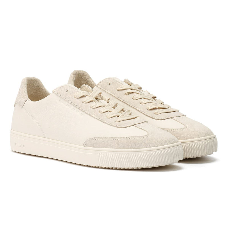Clae Deane Leather Men's Triple Off White Sneakers