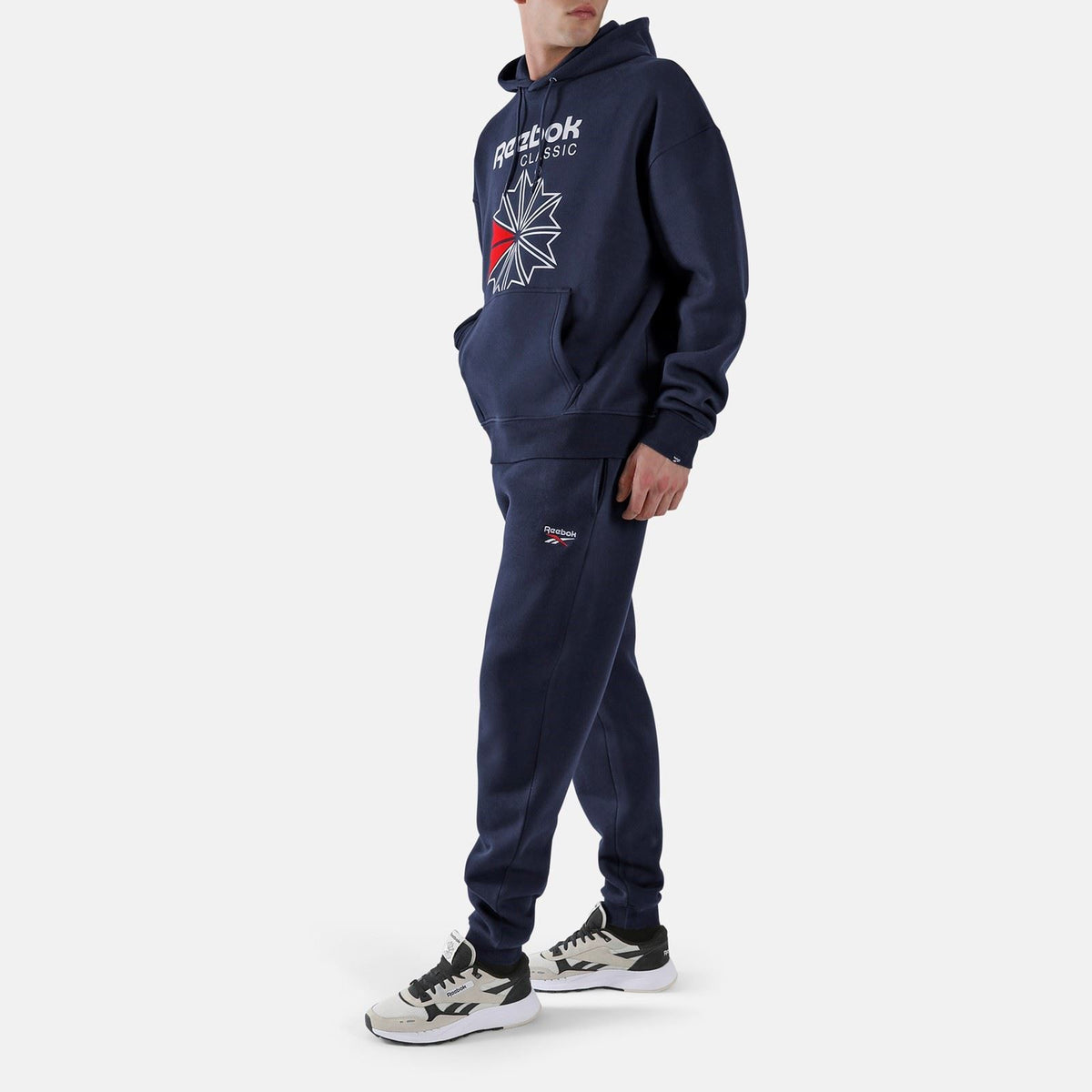 Reebok ID 2-Colour Logo Cuffed Joggers Cotton Men's Blue Joggers