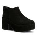 FitFlop Platfforms Heeled Short Suede Women's Black Boots