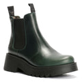 Fly London Medi Leather Women's Petrol Boots
