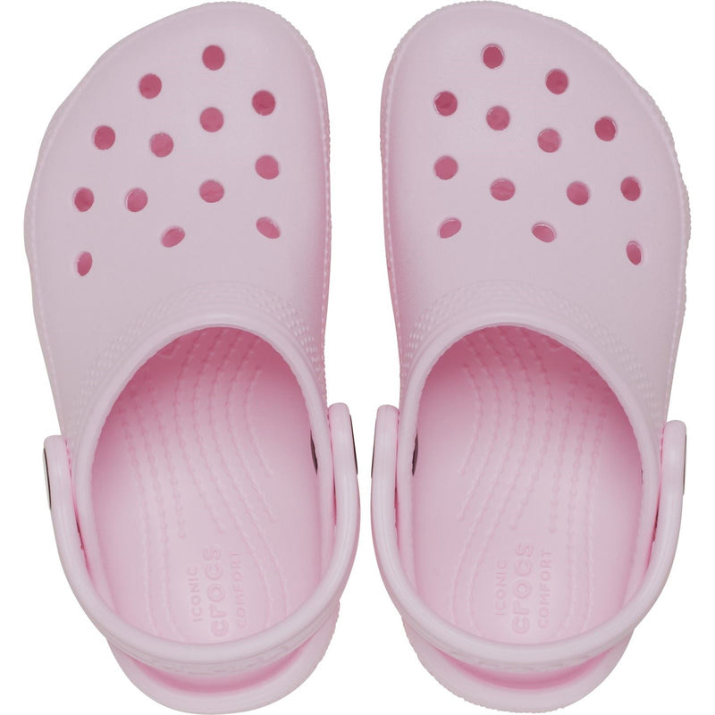 Crocs Kids' Classic Clog Synthetic Pink Milk Loafers