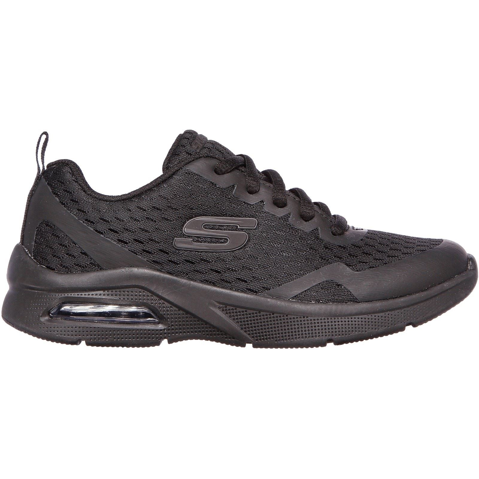Skechers Microspec Max Synthetic Boys's Black Textile & Trim Sneakers