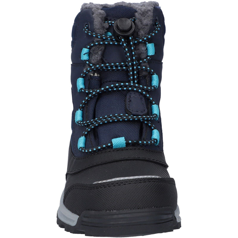 Hi-Tec Leo Nylon Bluenights/Black/Peacock Blue Winter Mid Calf Boots