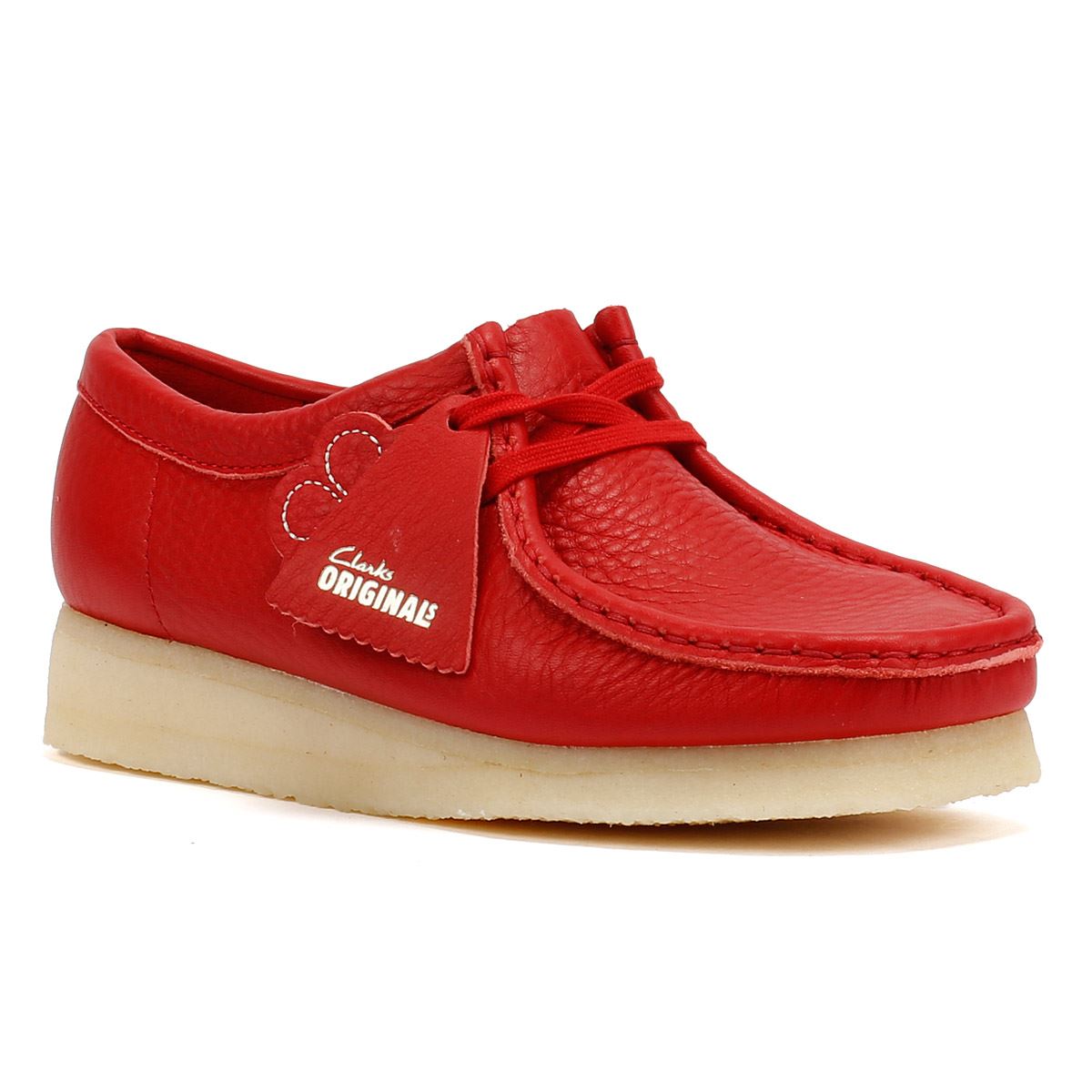Clarks Originals Wallabee Leather Women's Red Shoes