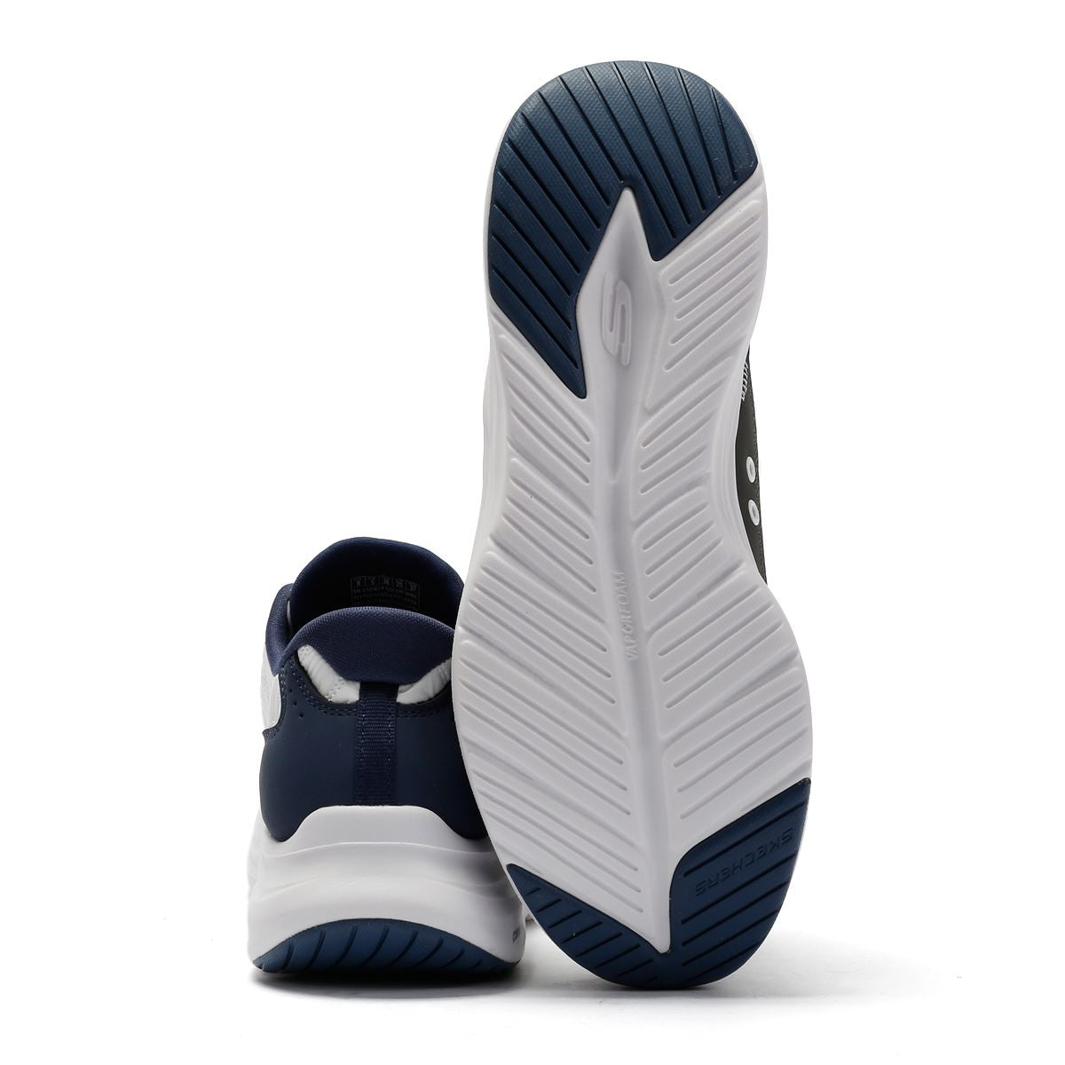 Skechers Slip-Ins Contour Foam Cozy Fit Women's White/Navy Sneakers