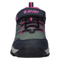 Hi-Tec Blackout Low Synthetic Soft Shell Girls's Dark Forest/India Ink/Pink Hiking Boots