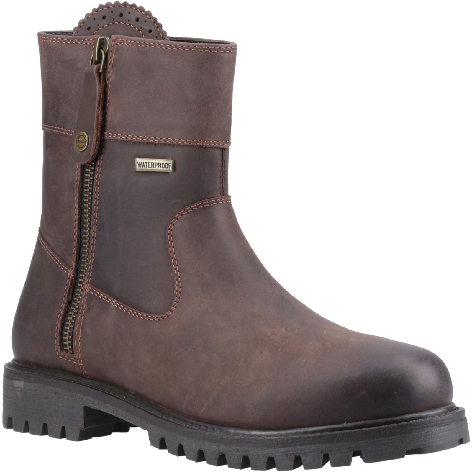 Cotswold Chedworth Leather Women's Brown Boots