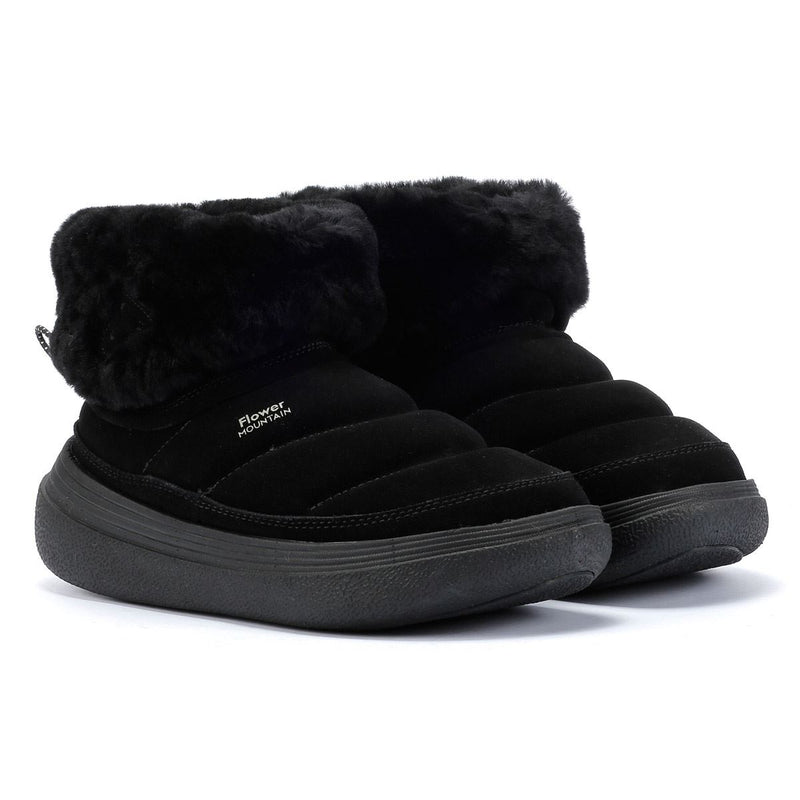 Flower Mountain Fami Mid Suede Women's Black Boots