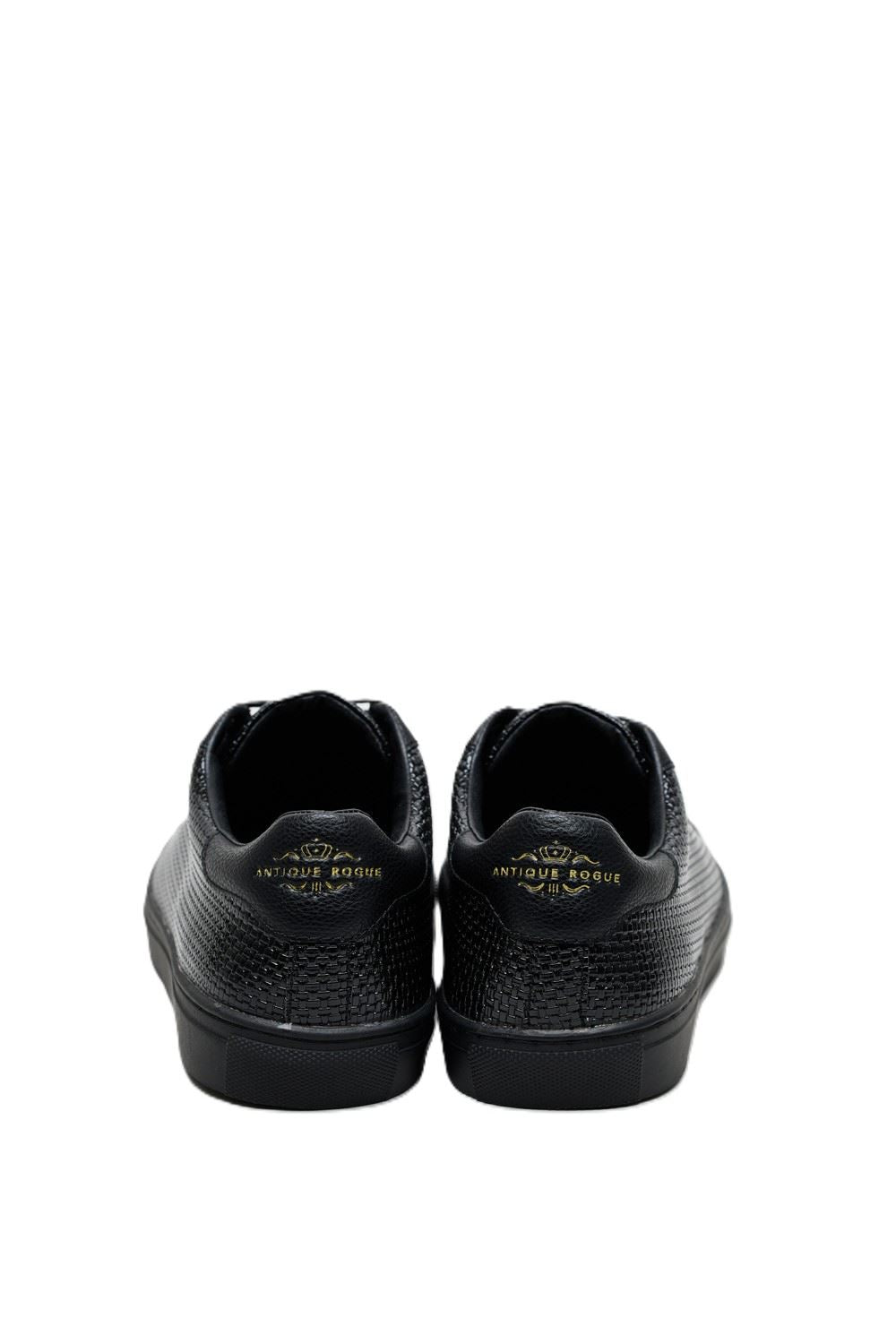 Antique Rogue Kimber Patent PU Leather Men's Black Sneakers