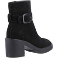 Hush Puppies Fearne Suede Women's Black Heeled Ankle Boots