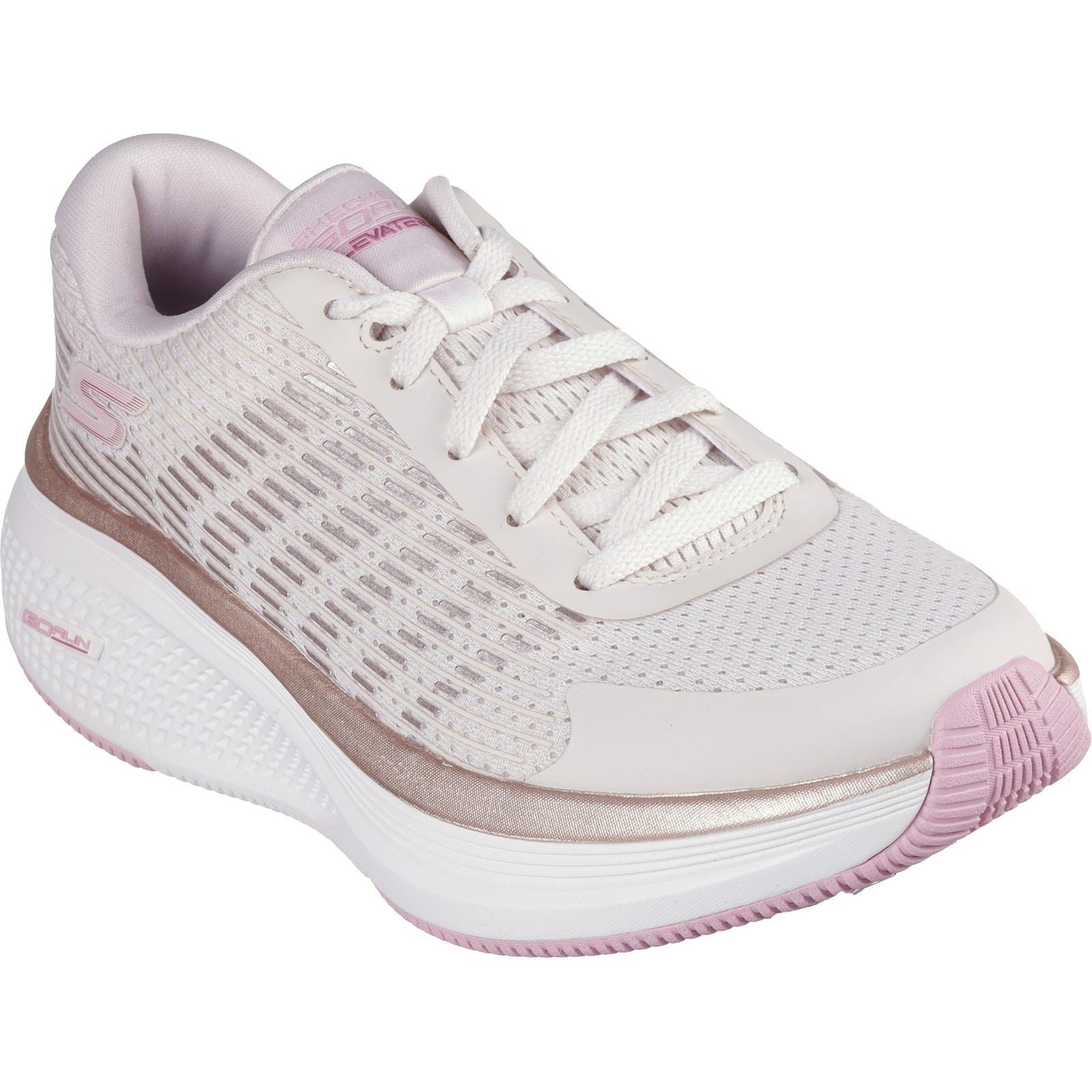 Skechers Performance GO RUN Elevate 2.0 Textile Women's Natural/Pink Sneakers
