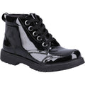 Hush Puppies Jolie Patent SNR Leather Girls's Black Boots