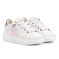 Karl Lagerfeld Kapri NFT Plexi Pendant Leather Women's White/Lilac Sneakers