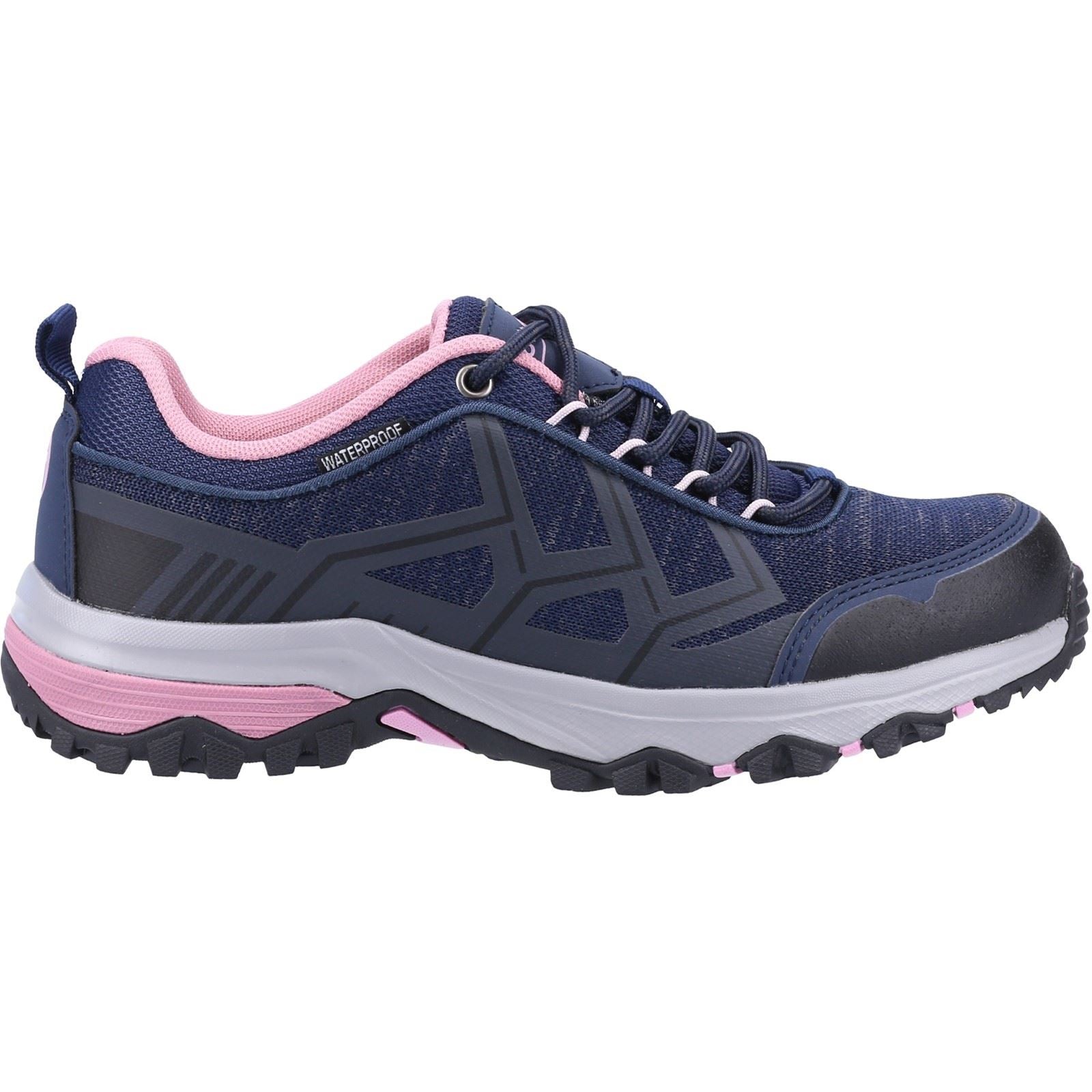 Cotswold Wychwood Low Recycled Plastic+Synthetic Pu Women's Navy/Pink Hiking Boots