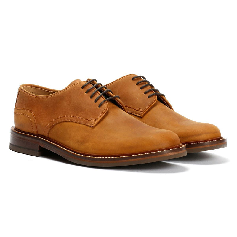 Chapman & Moore Plain Derby Country Oiled Leather Men's Tan Shoes