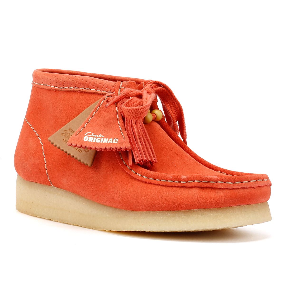 Clarks Originals Wallabee Suede Women's Coral Boots