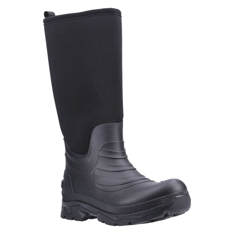 Cotswold Kenwood TPR+Neoprene Black Wellington Boots