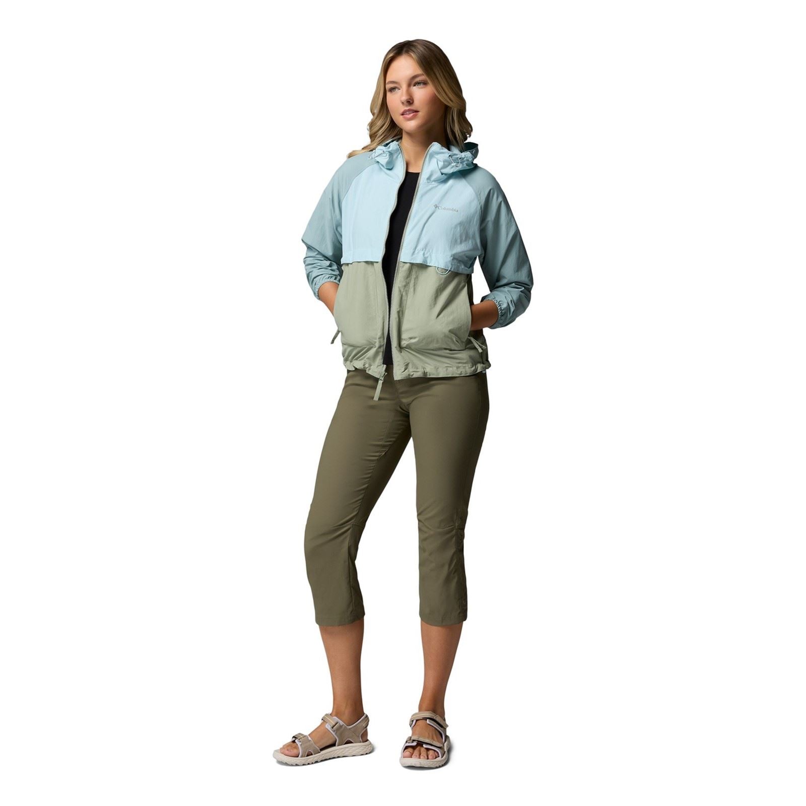 Columbia Spire Valley Women's Green Windbreaker Jackets
