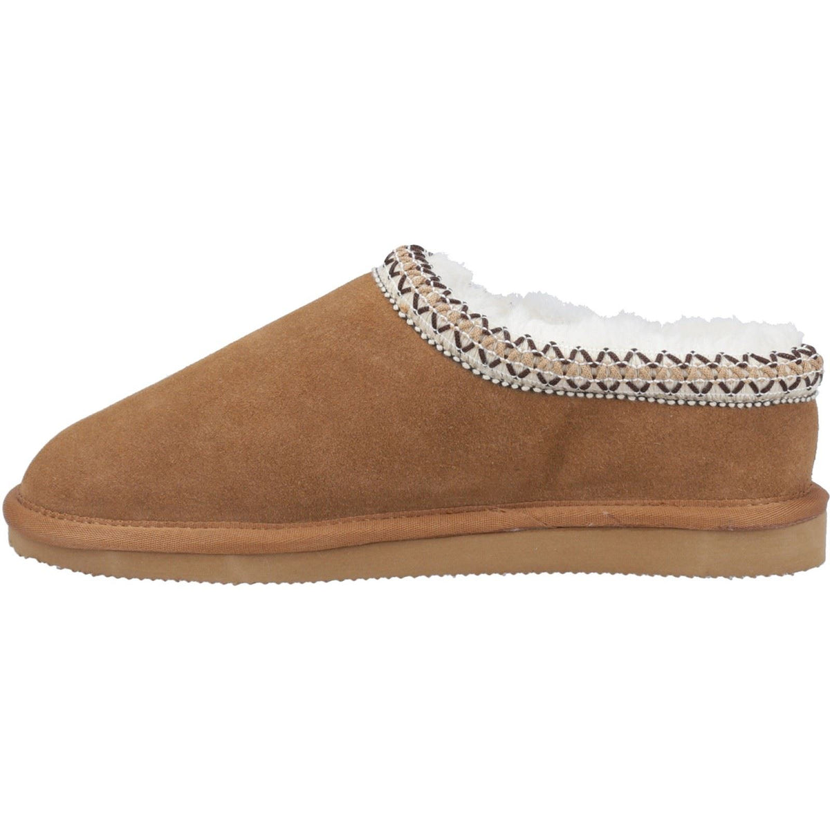 Cotswold Foxmoor Leather Women's Tan Slippers